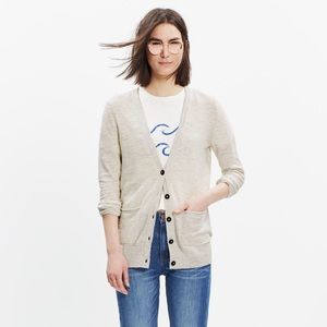 NWT madewell striped graduate cardigan sweater